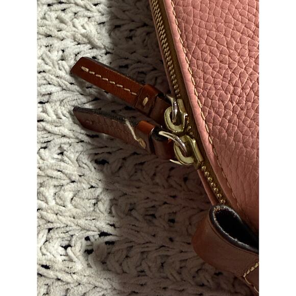 Dooney & Bourke Zip Zip Satchel Pebble Grain Leather Purse Pink MSRP $308 - Picture 12 of 16